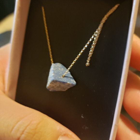Real authentic lapis lazuli crystal gem necklace - Picture 2 of 2